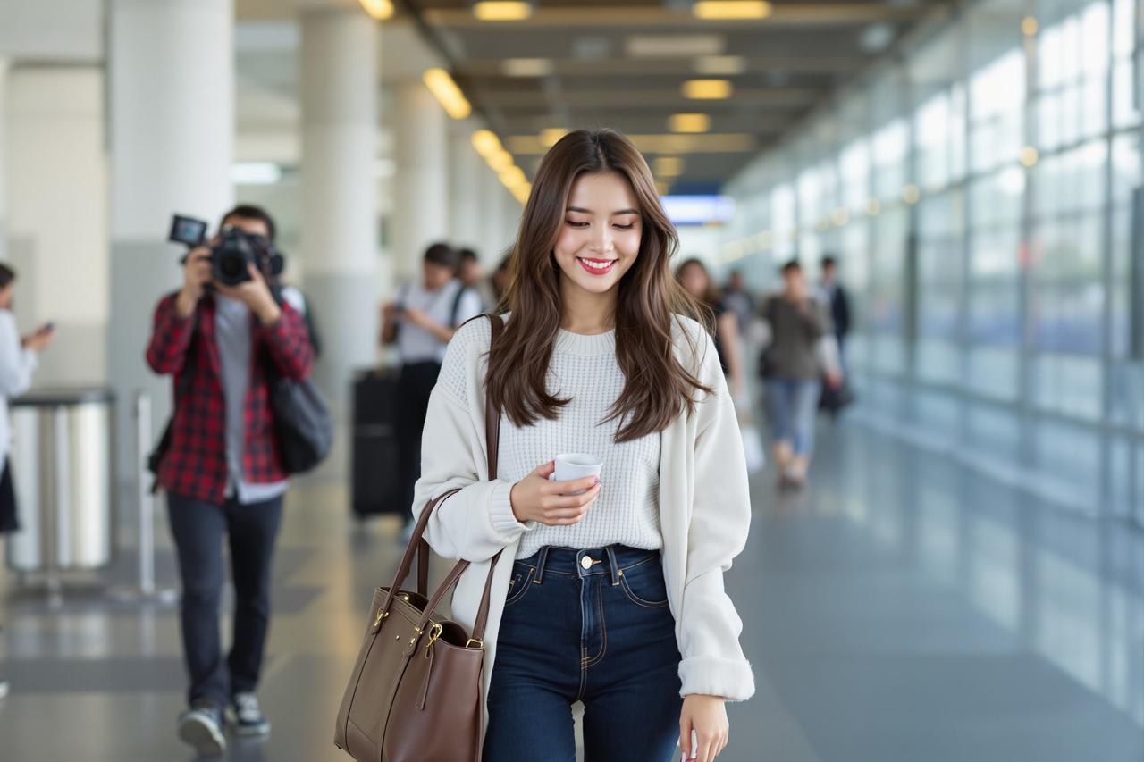 某女星机场素颜照曝光，网友：这状态也太真实了吧